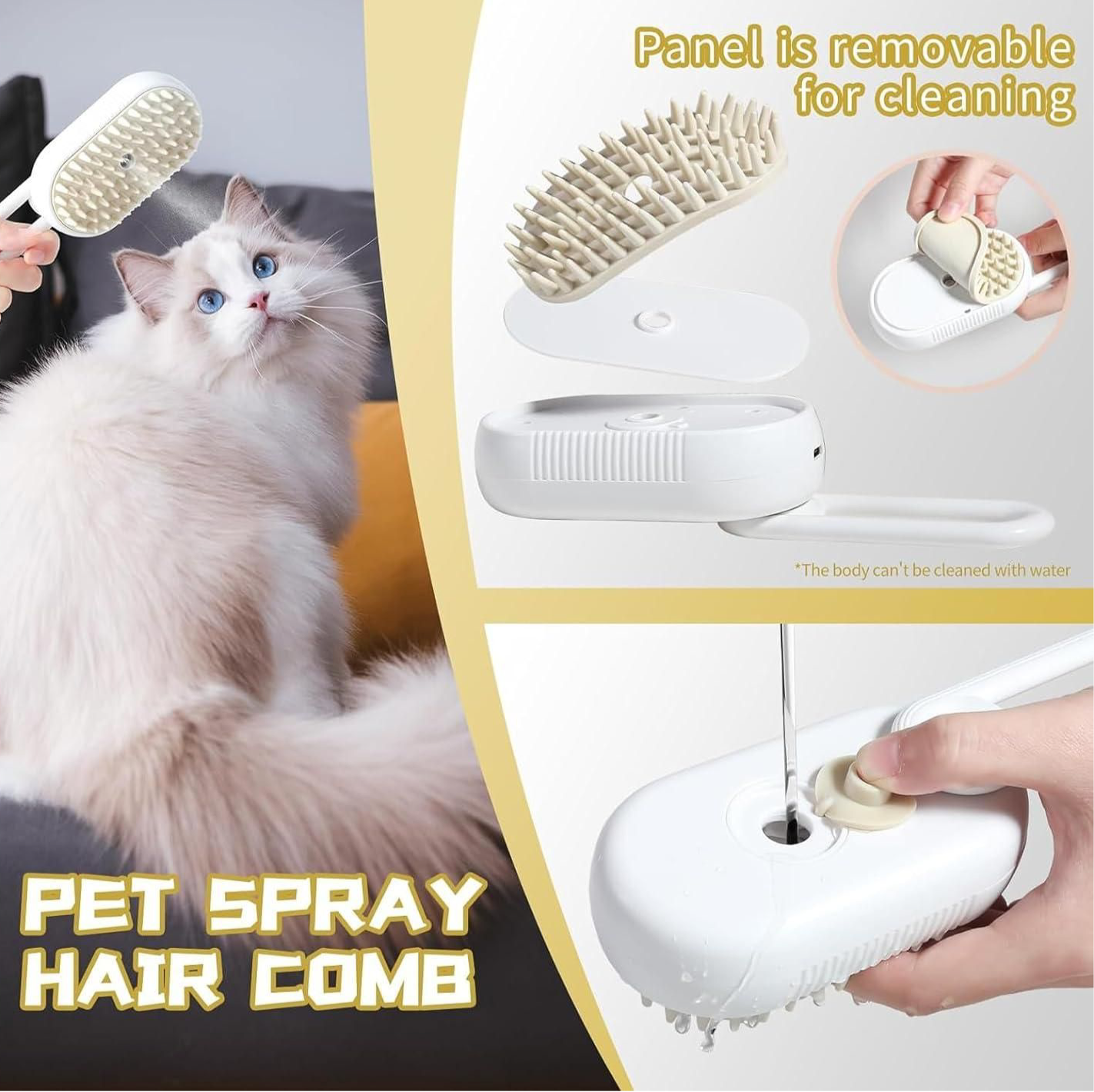 Steam Brush for Dog/Cat