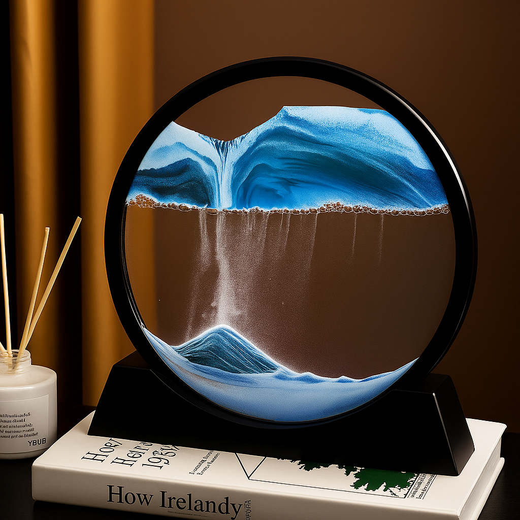 Relaxing Kinetic Sandscape Art, 3D Dynamic Sand Art