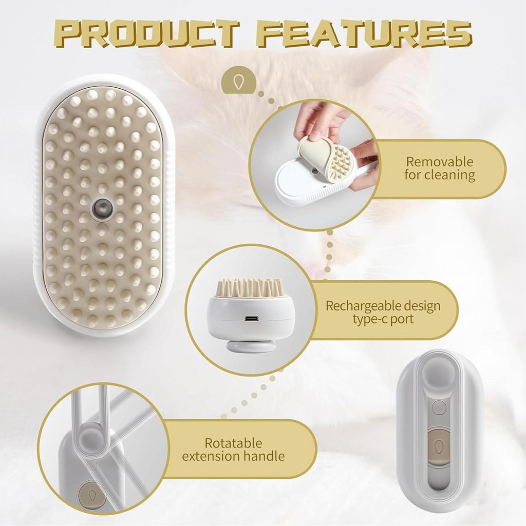 Steam Brush for Dog/Cat