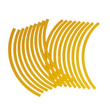 Tyre & Body Reflective Stickers (18 stripes of Yellow Colour)