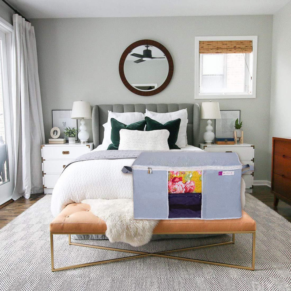 Blanket Storage Bag Covers With Handles(Set of 2)