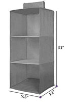 Hanging Wardrobe Organizer- 3 Shelves
