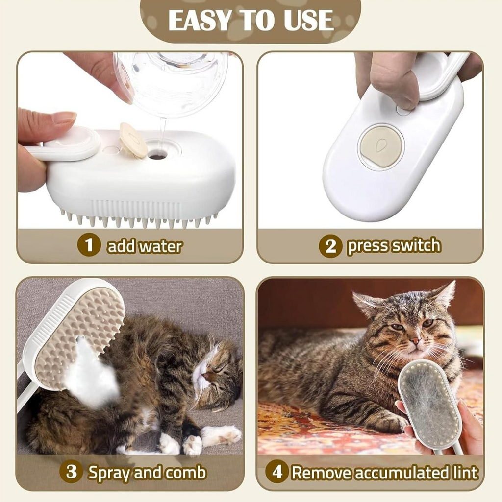 Steam Brush for Dog/Cat