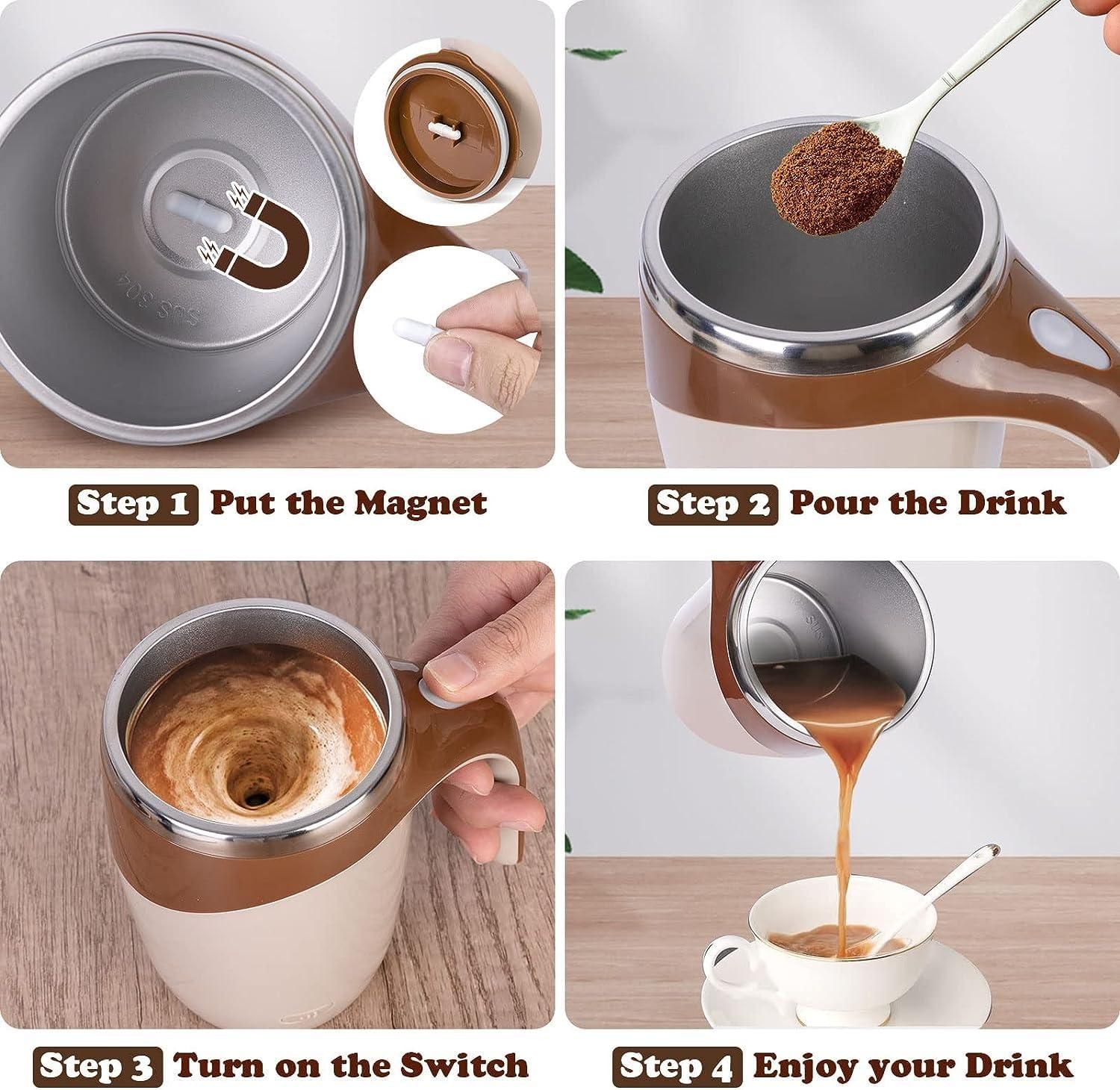 Magnetic Self Stirring Mug