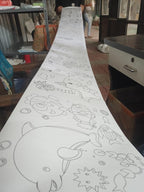 DIY Colouring Paper Roll