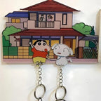 Shinchan & Shiro Keychain Wall Hanger