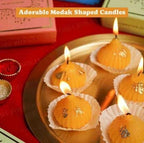 Modak Shaped Candles (4 pcs)