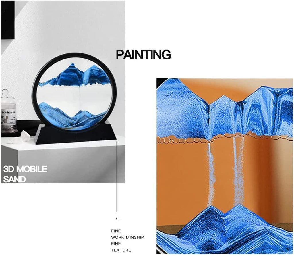Relaxing Kinetic Sandscape Art, 3D Dynamic Sand Art