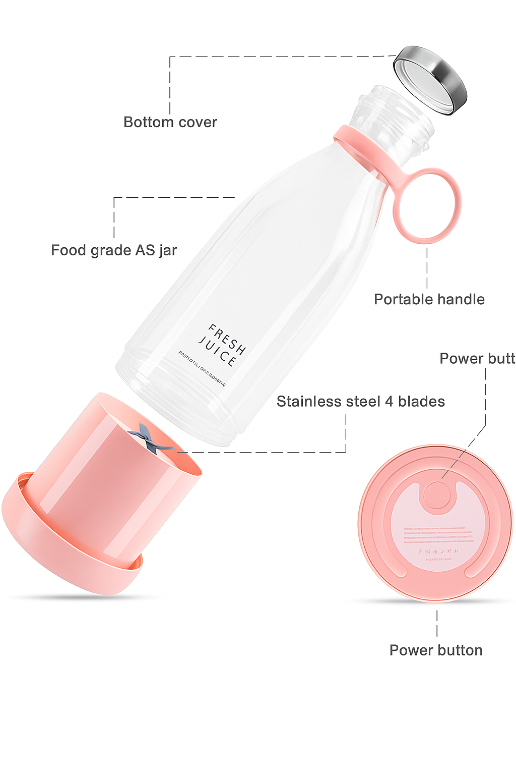 Electric Portable Mini Juicer